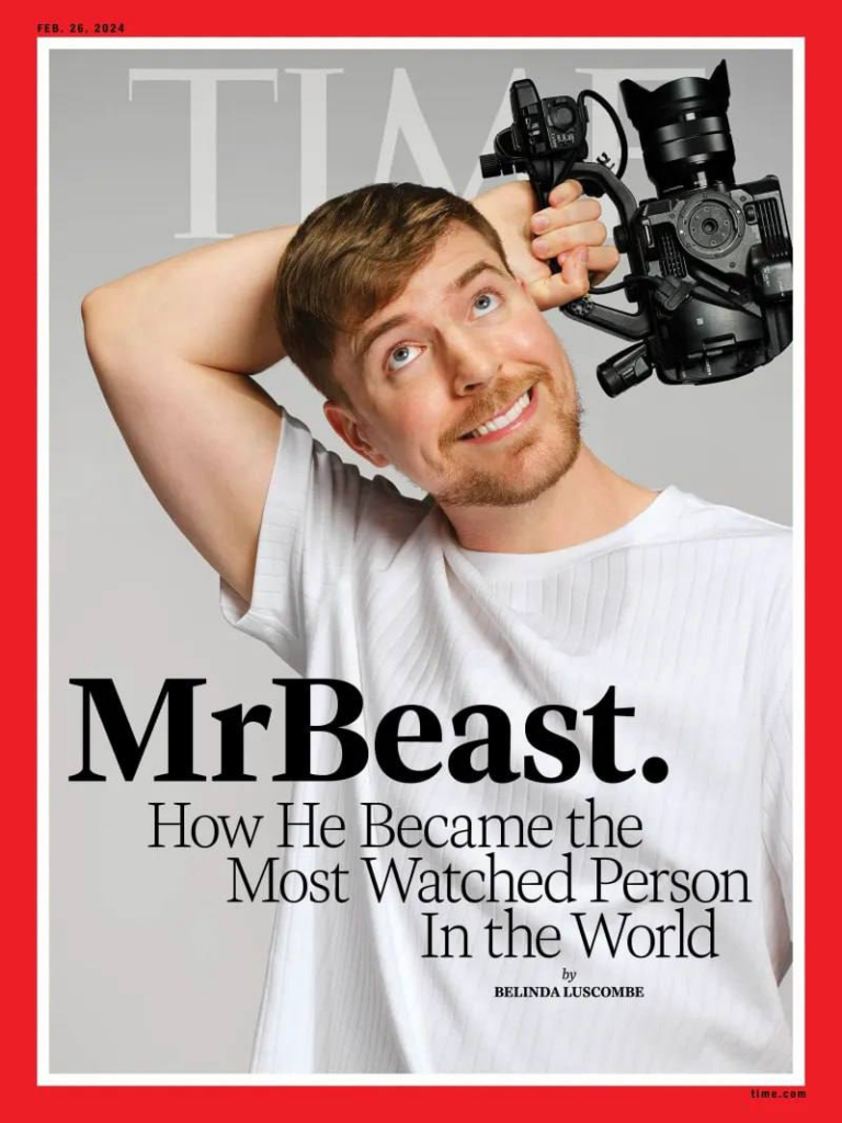 Mr Beast на обкладинці Times